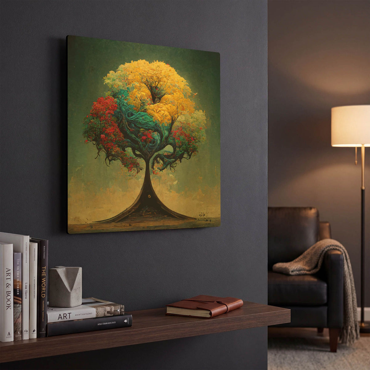 'Tree Of Life 16' By Ray Heere Gold Metal Wall Art