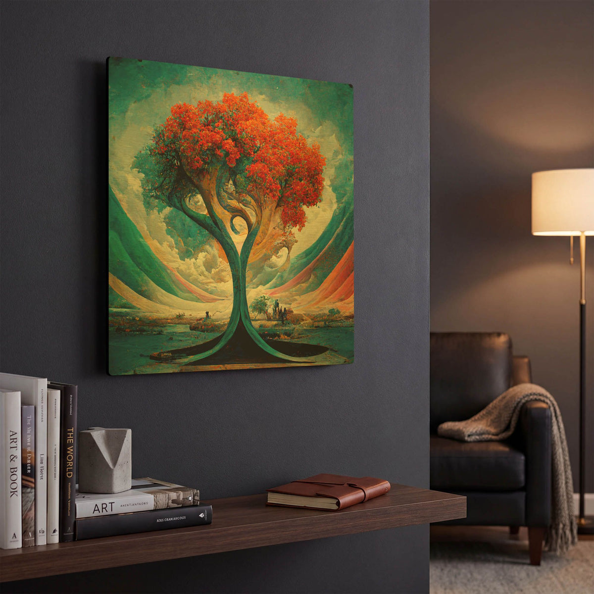'Tree Of Life 18' By Ray Heere Gold Metal Wall Art