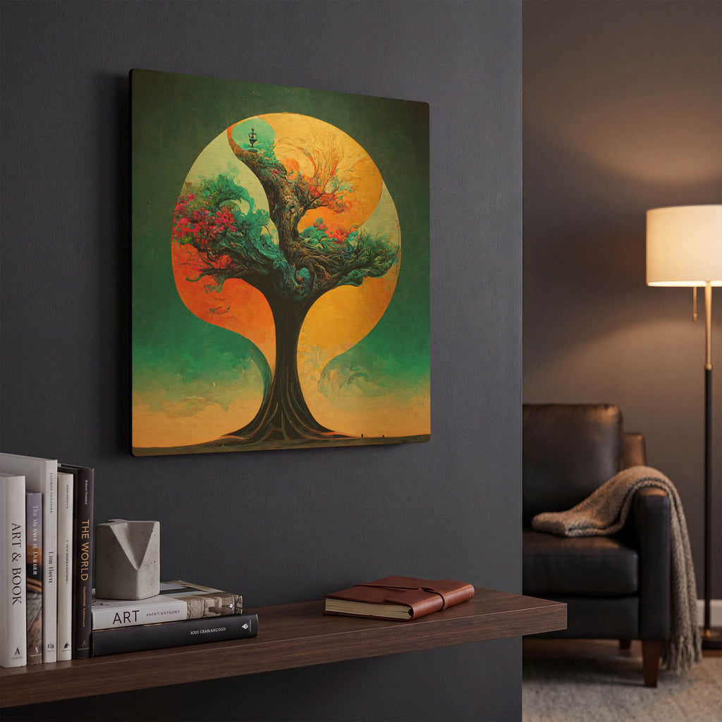 'Tree Of Life 19' By Ray Heere Gold Metal Wall Art