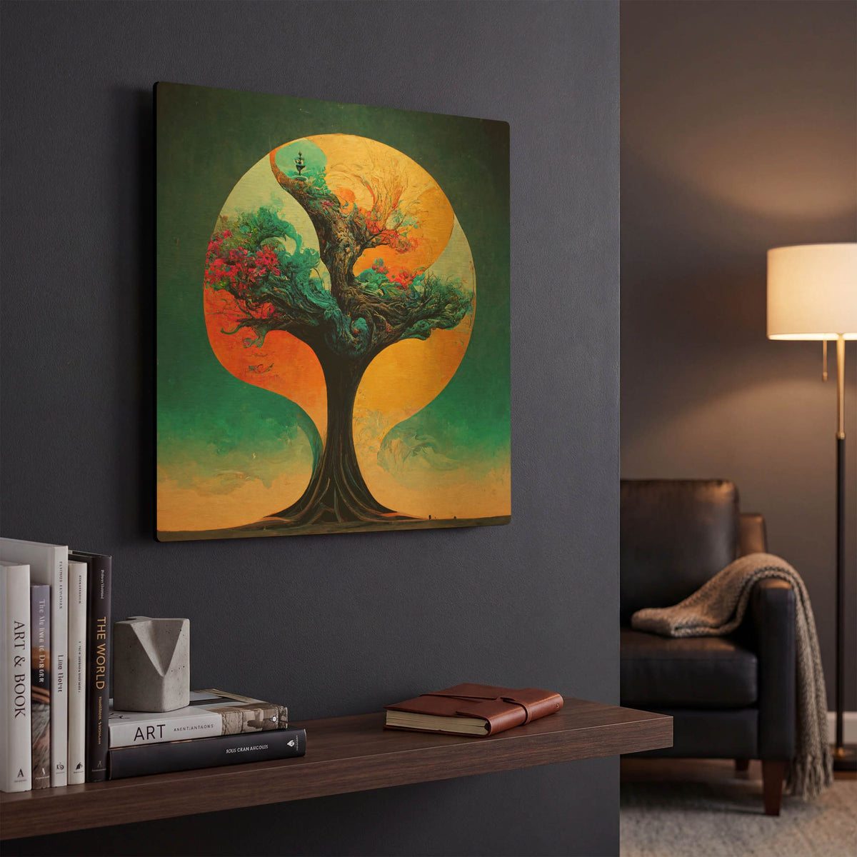 'Tree Of Life 19' By Ray Heere Gold Metal Wall Art