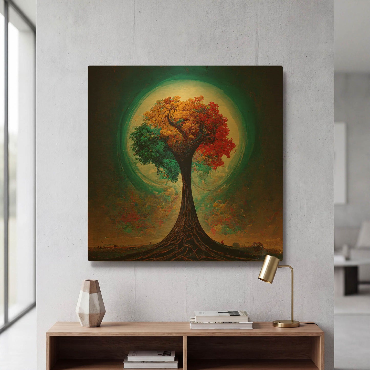 'Tree Of Life 20' By Ray Heere Gold Metal Wall Art