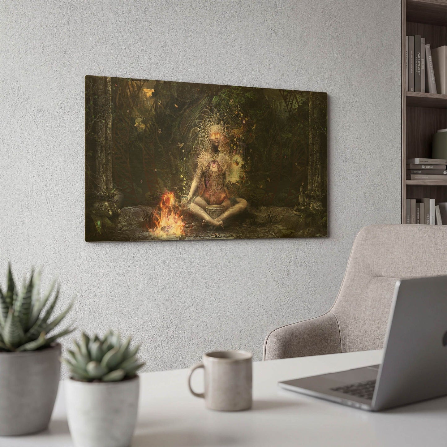 'Sacrament For The Sacred Dreamers' By Cameron Gray Gold Metal Wall Art