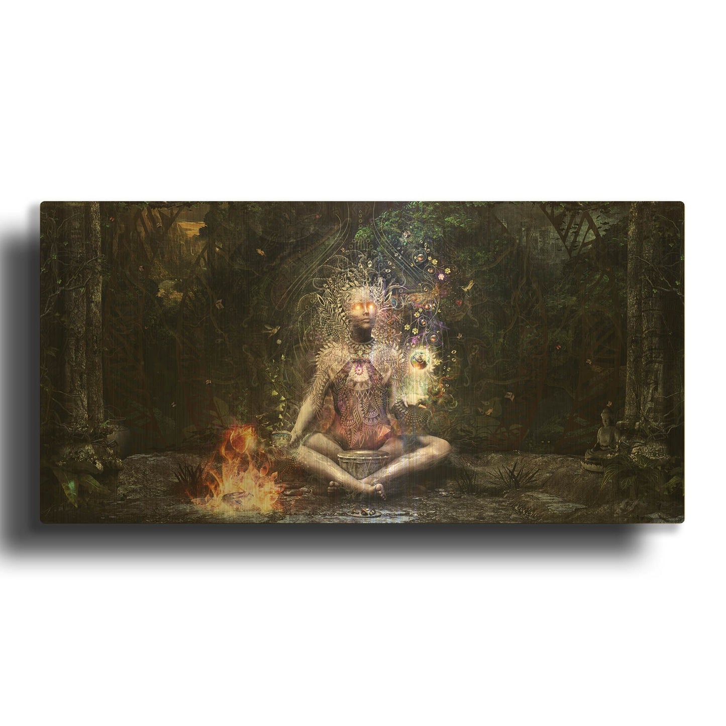 'Sacrament For The Sacred Dreamers' By Cameron Gray Gold Metal Wall Art