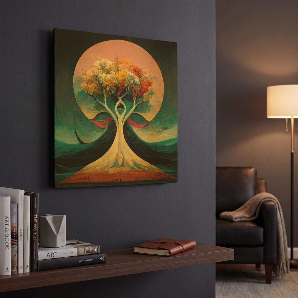 'Tree Of Life 22' By Ray Heere Gold Metal Wall Art