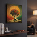 'Tree Of Life 24' By Ray Heere Gold Metal Wall Art