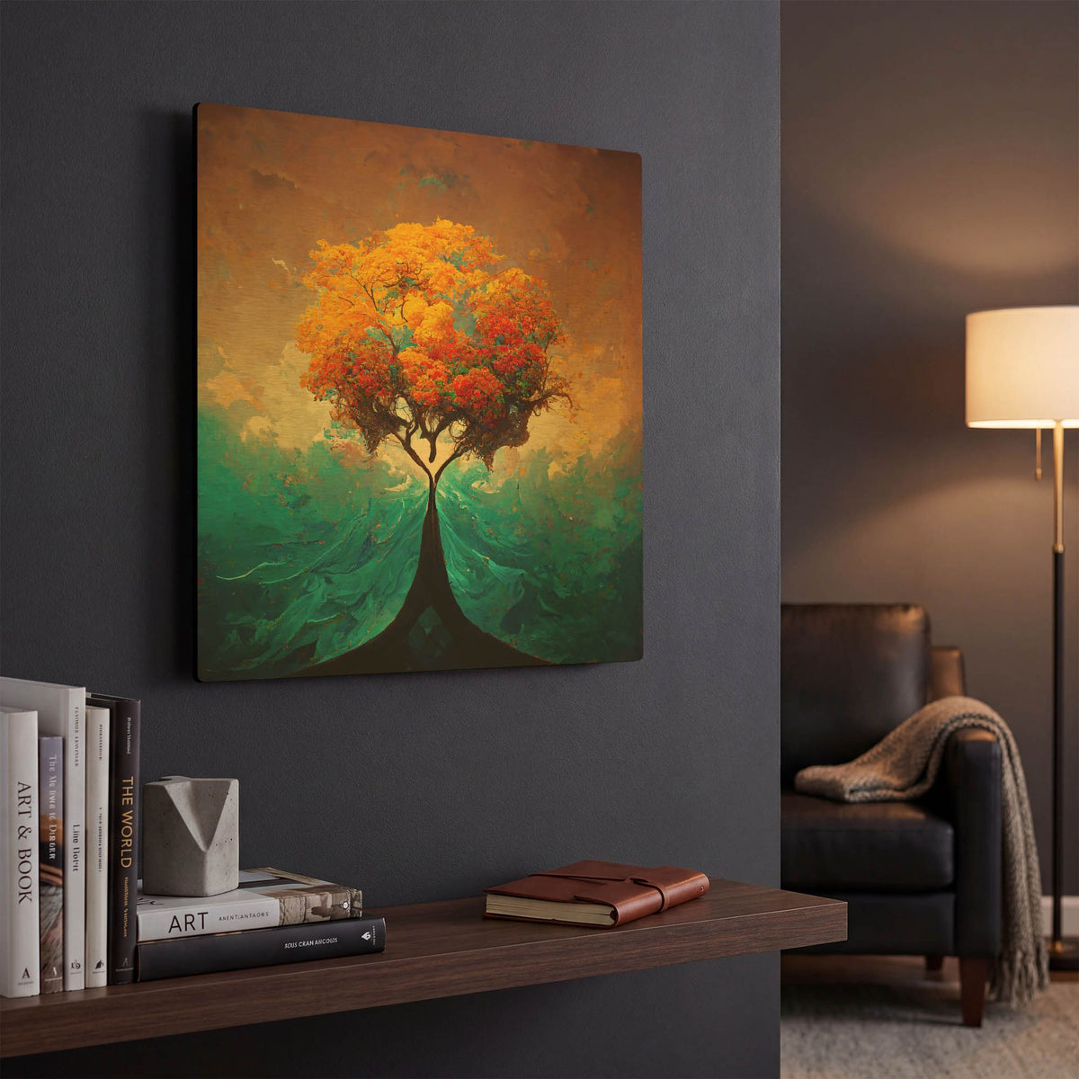 'Tree Of Life 25' By Ray Heere Gold Metal Wall Art