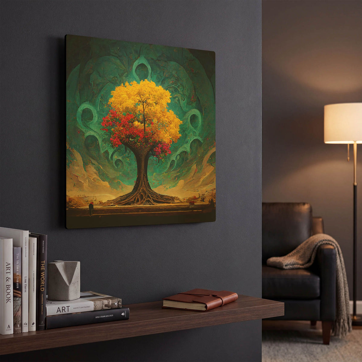 'Tree Of Life 26' By Ray Heere Gold Metal Wall Art