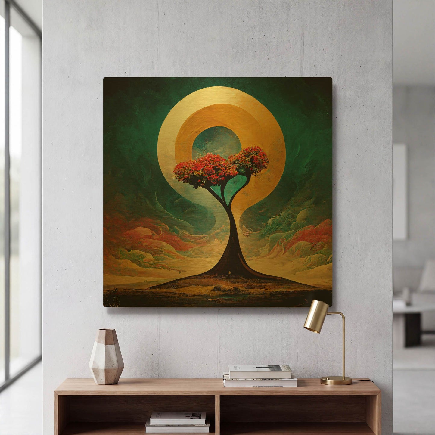 'Tree Of Life 27' By Ray Heere Gold Metal Wall Art