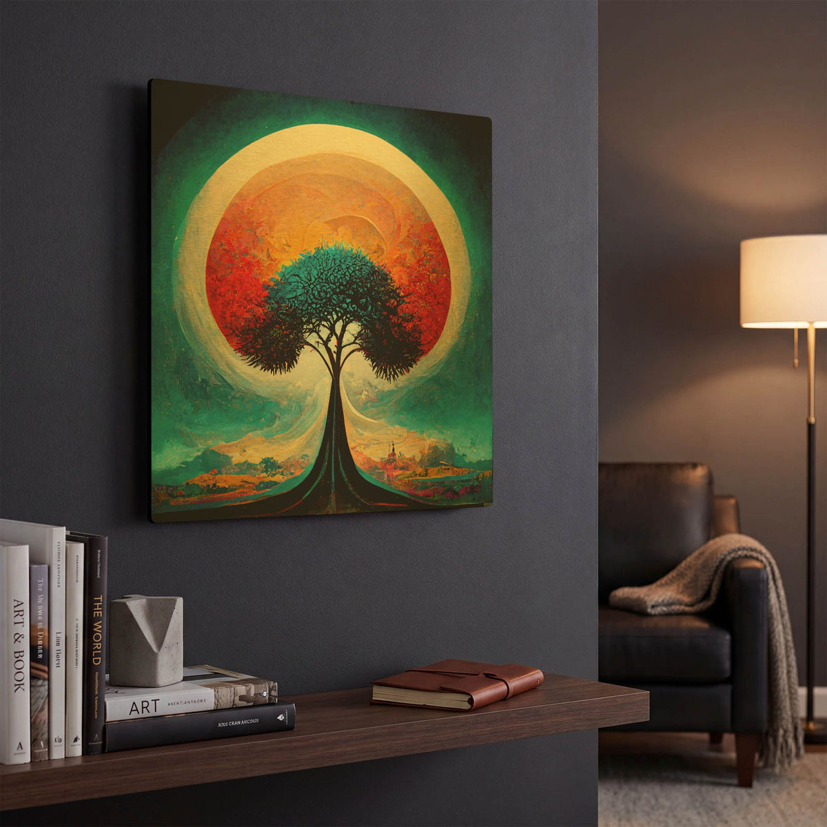 'Tree Of Life 29' By Ray Heere Gold Metal Wall Art