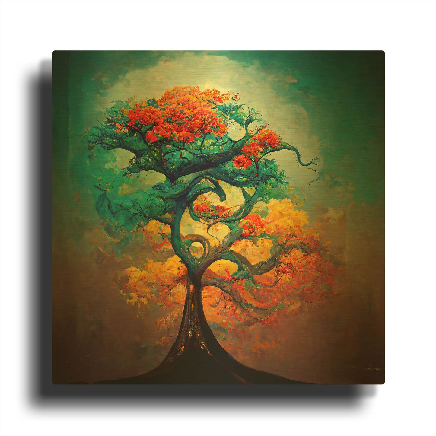 'Tree Of Life 33' By Ray Heere Gold Metal Wall Art