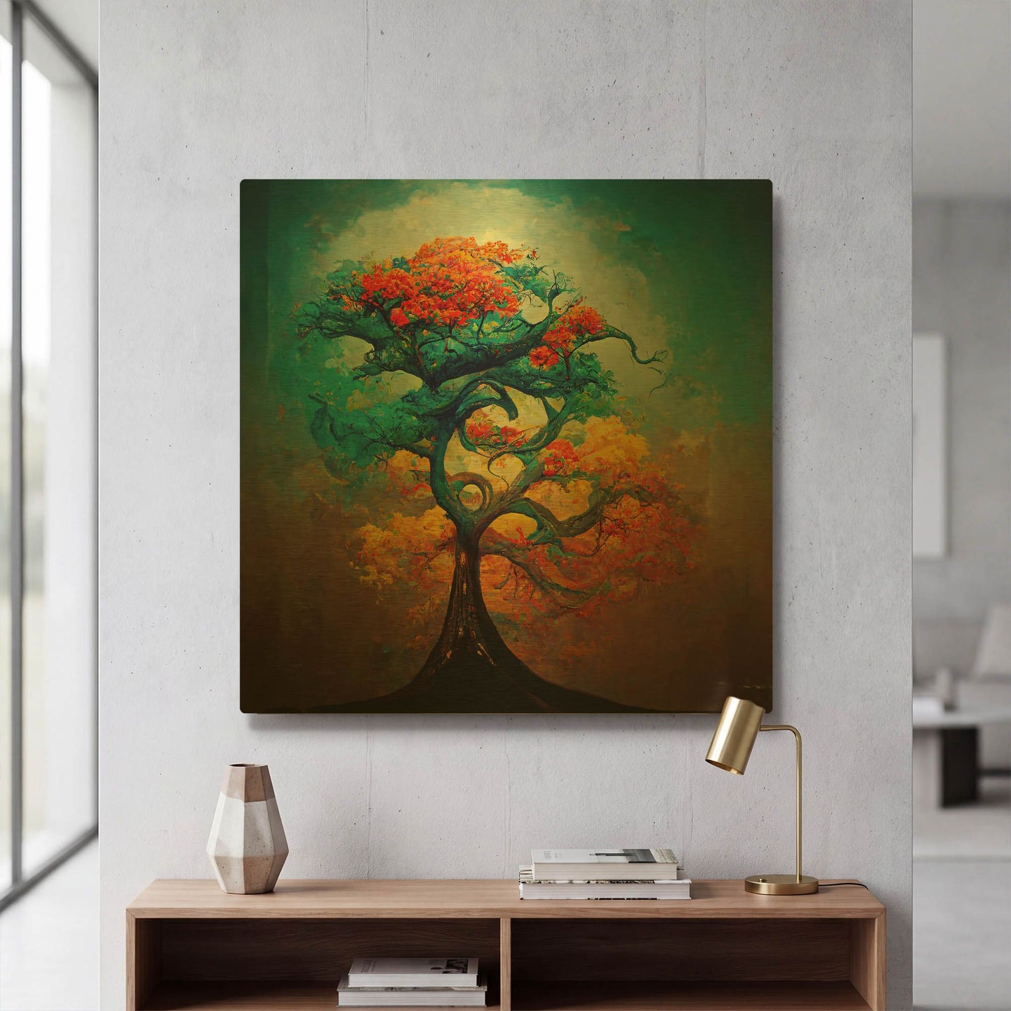 'Tree Of Life 33' By Ray Heere Gold Metal Wall Art