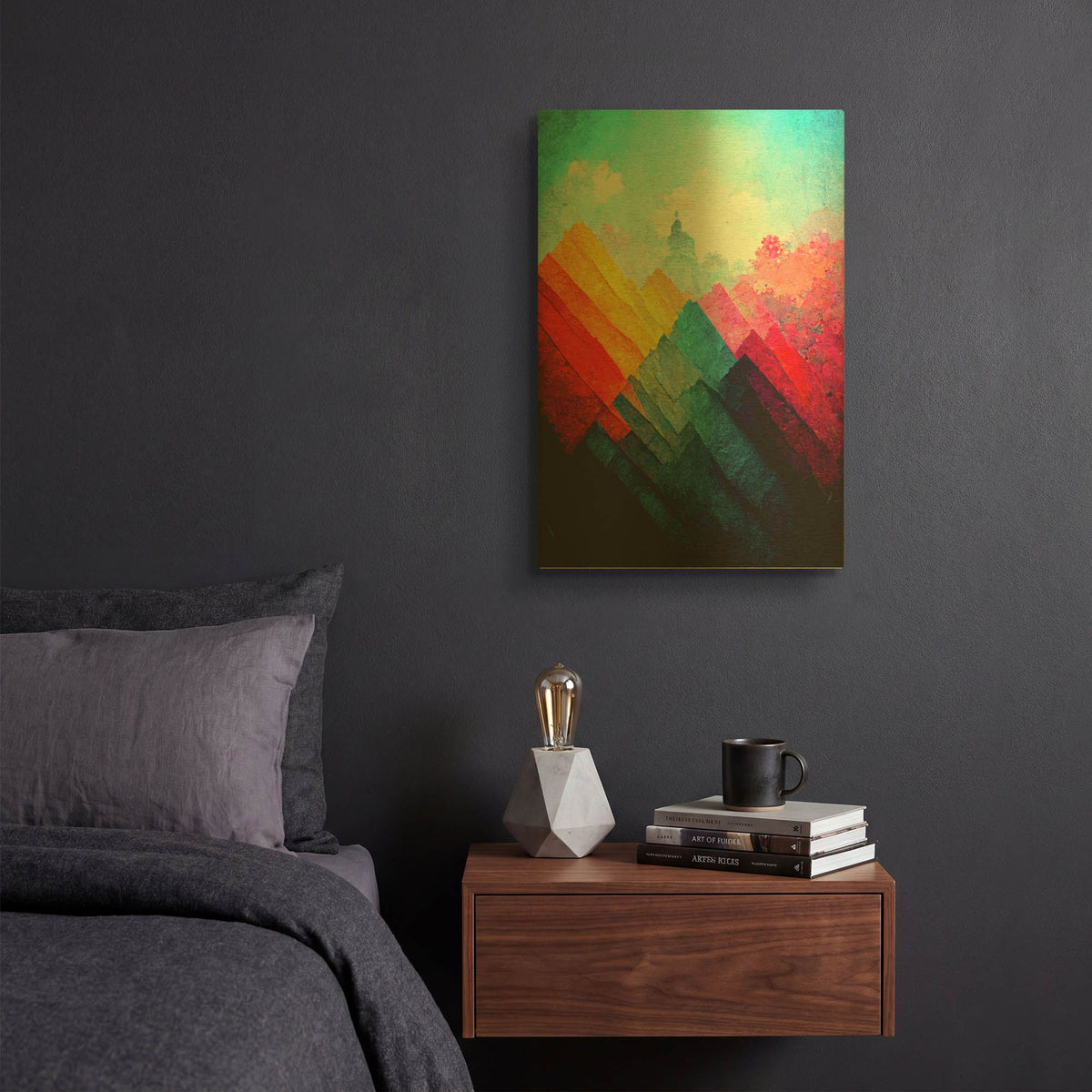 'Change Of Scenery 1' By Romantz Art Gold Metal Wall Art