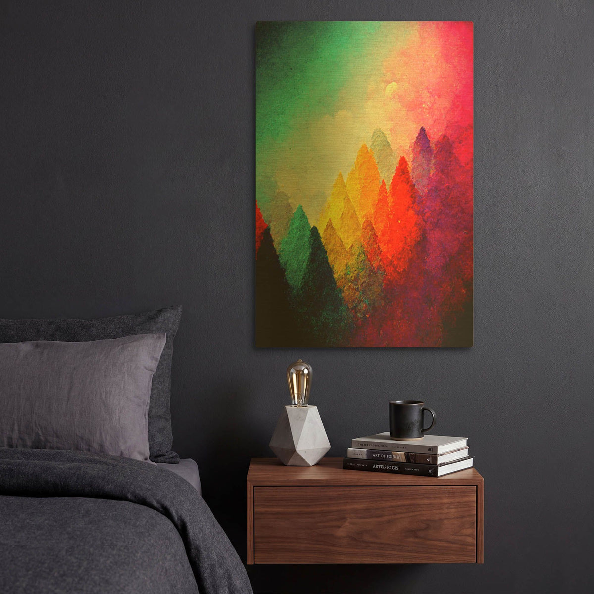 'Change Of Scenery 2' By Romantz Art Gold Metal Wall Art