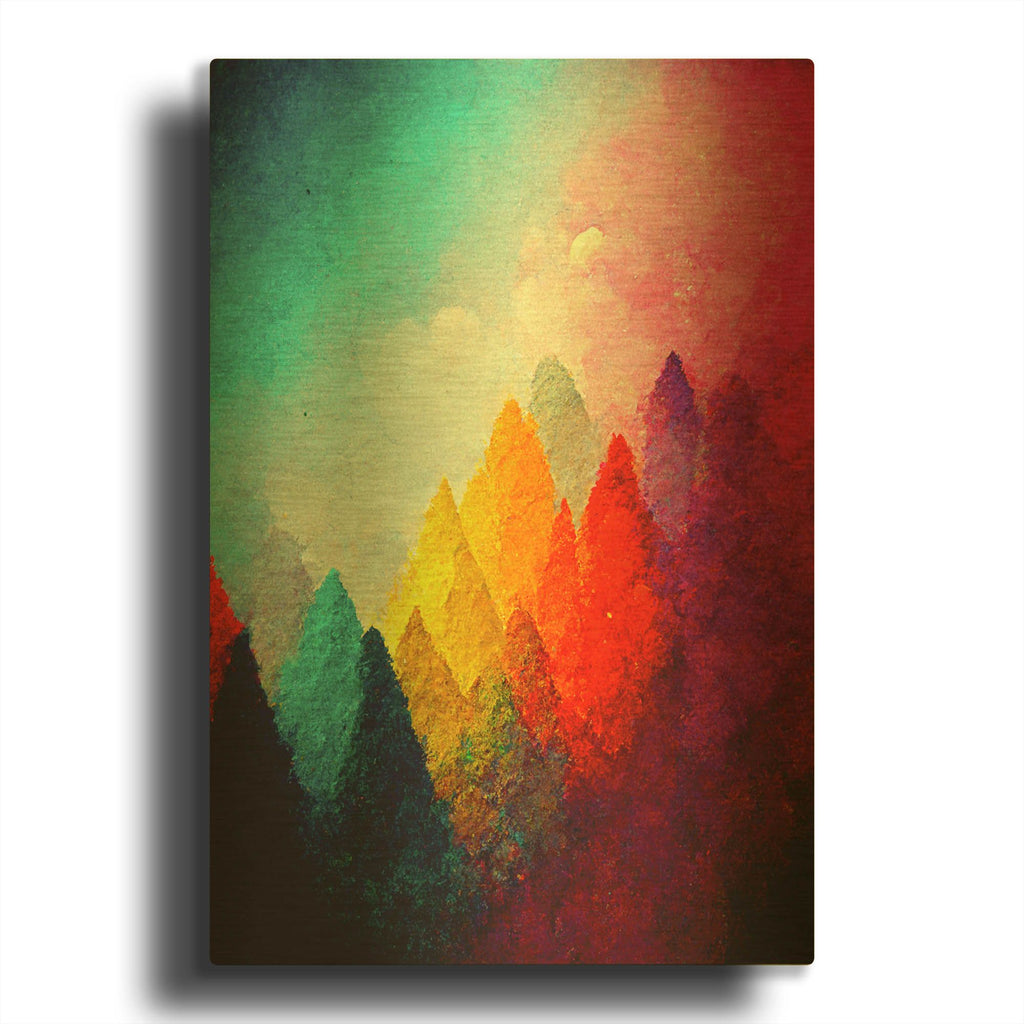 'Change Of Scenery 2' By Romantz Art Gold Metal Wall Art