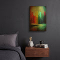'Color Fortress' By Romantz Art Gold Metal Wall Art