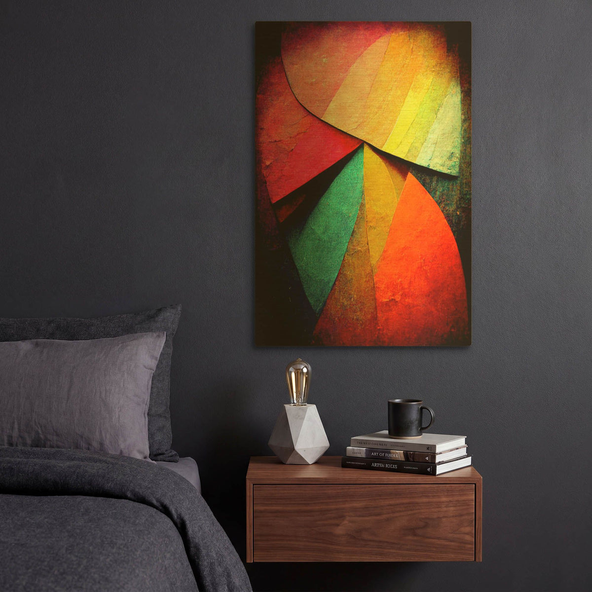 'Shield Wall' By Romantz Art Gold Metal Wall Art