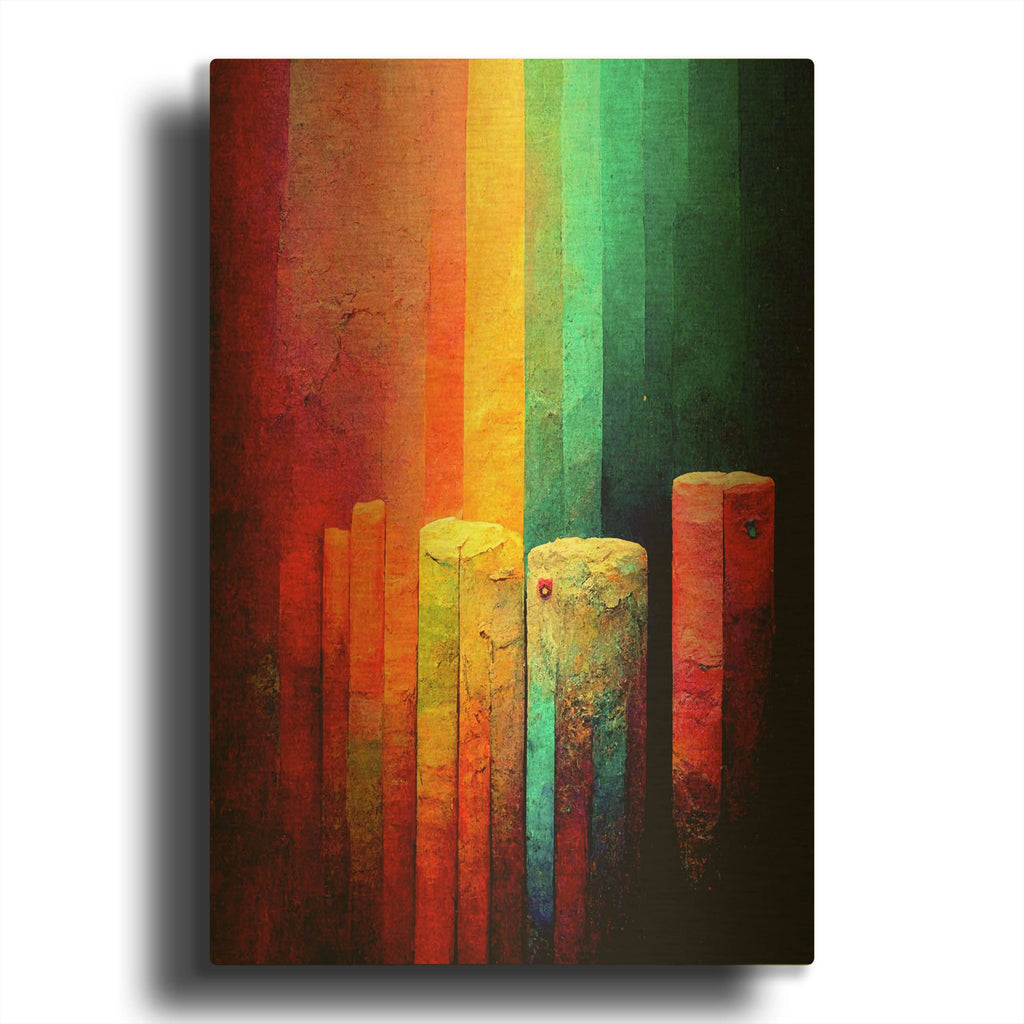'Step It Up' By Romantz Art Gold Metal Wall Art
