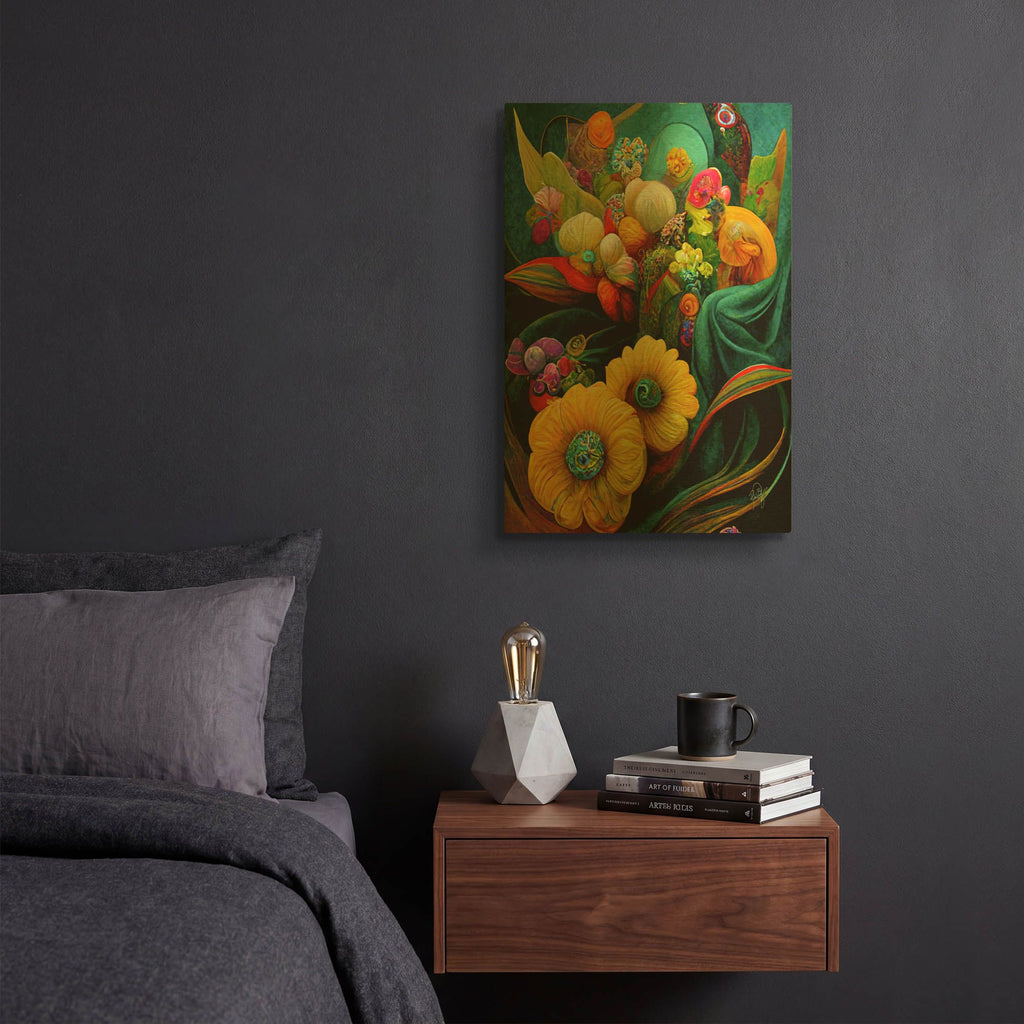 'The World I Close My Eyes To See 1' By Romantz Art Gold Metal Wall Art
