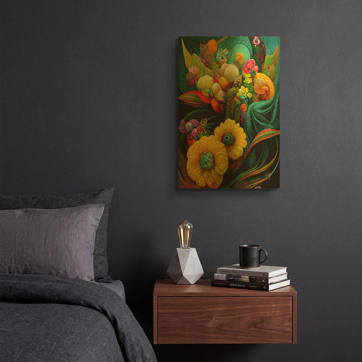 'The World I Close My Eyes To See 1' By Romantz Art Gold Metal Wall Art