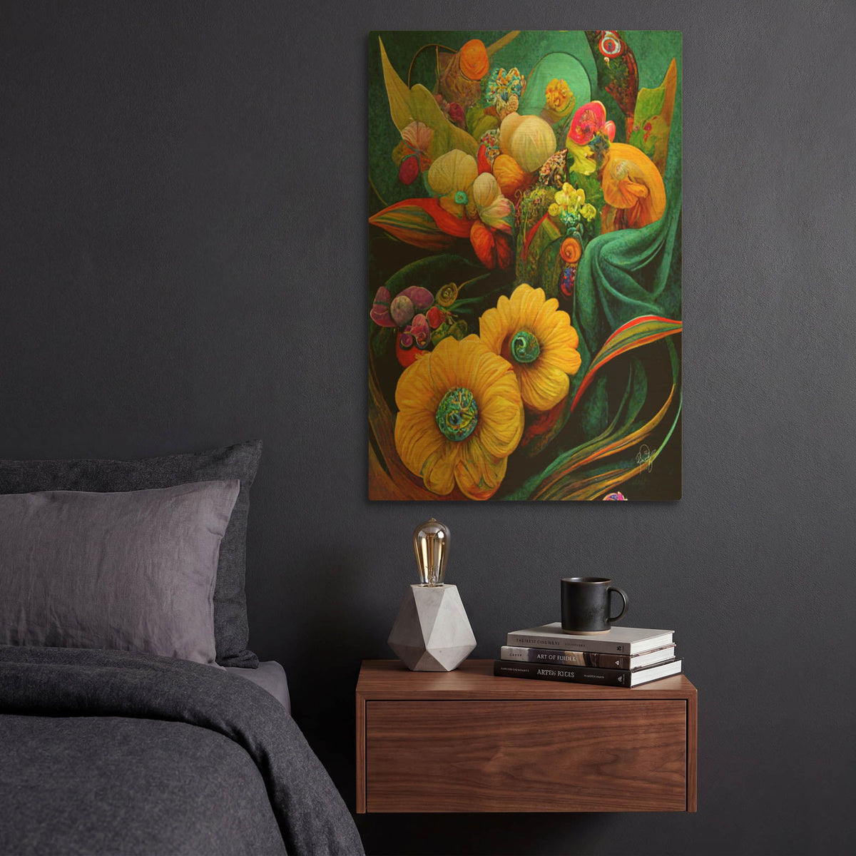 'The World I Close My Eyes To See 1' By Romantz Art Gold Metal Wall Art