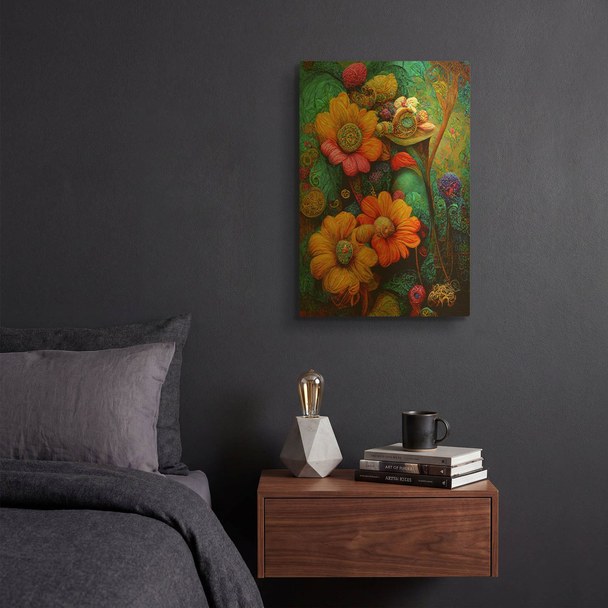 'The World I Close My Eyes To See 2' By Romantz Art Gold Metal Wall Art