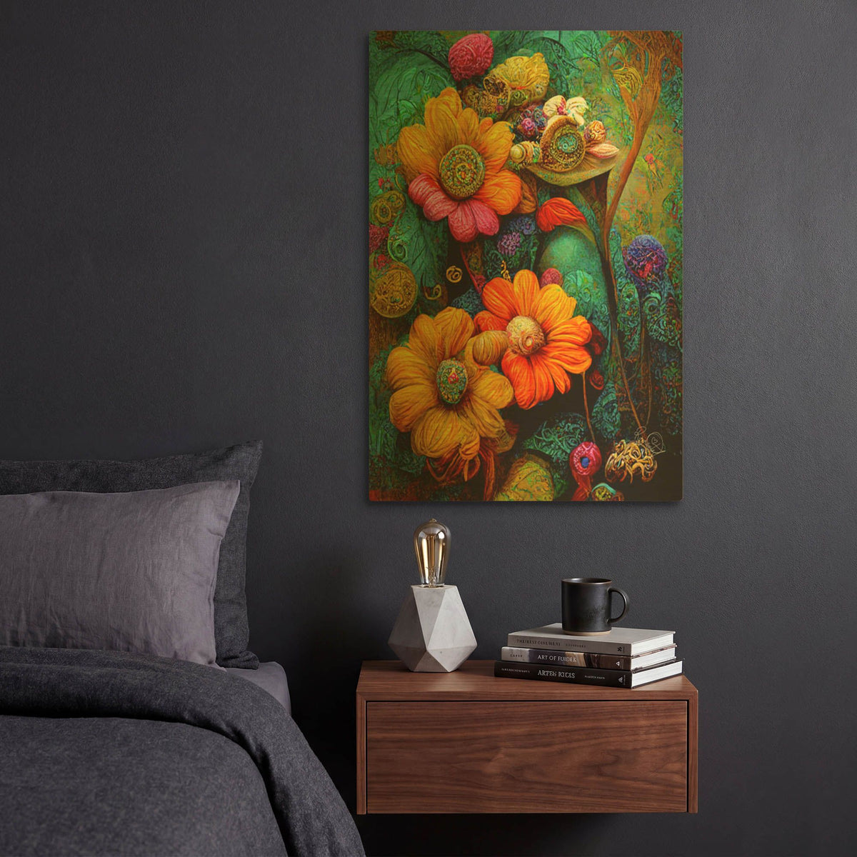 'The World I Close My Eyes To See 2' By Romantz Art Gold Metal Wall Art