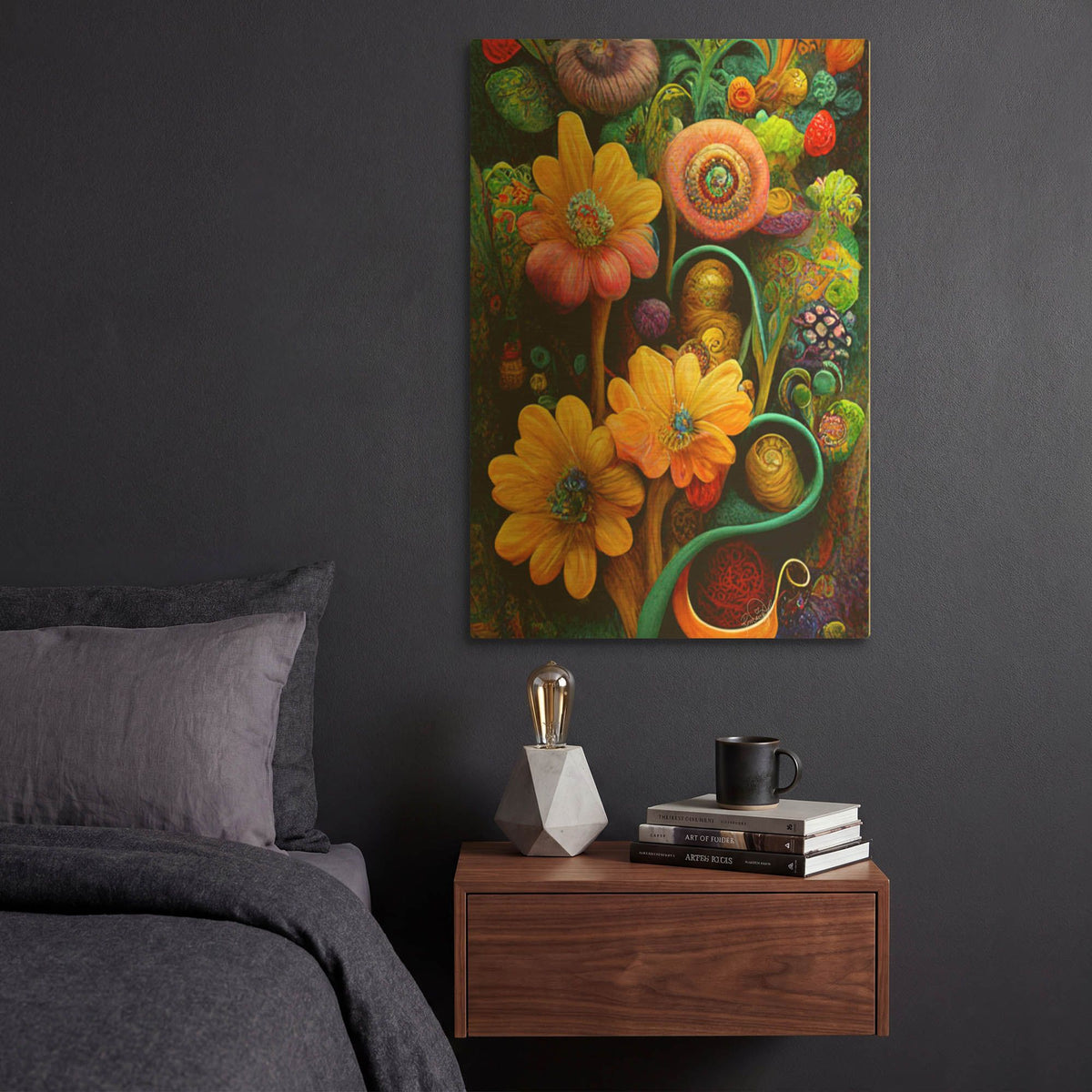 'The World I Close My Eyes To See 3' By Romantz Art Gold Metal Wall Art