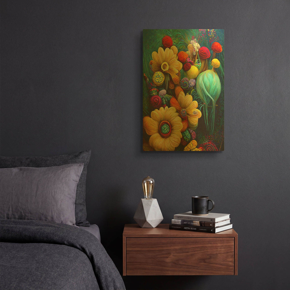 'The World I Close My Eyes To See 4' By Romantz Art Gold Metal Wall Art