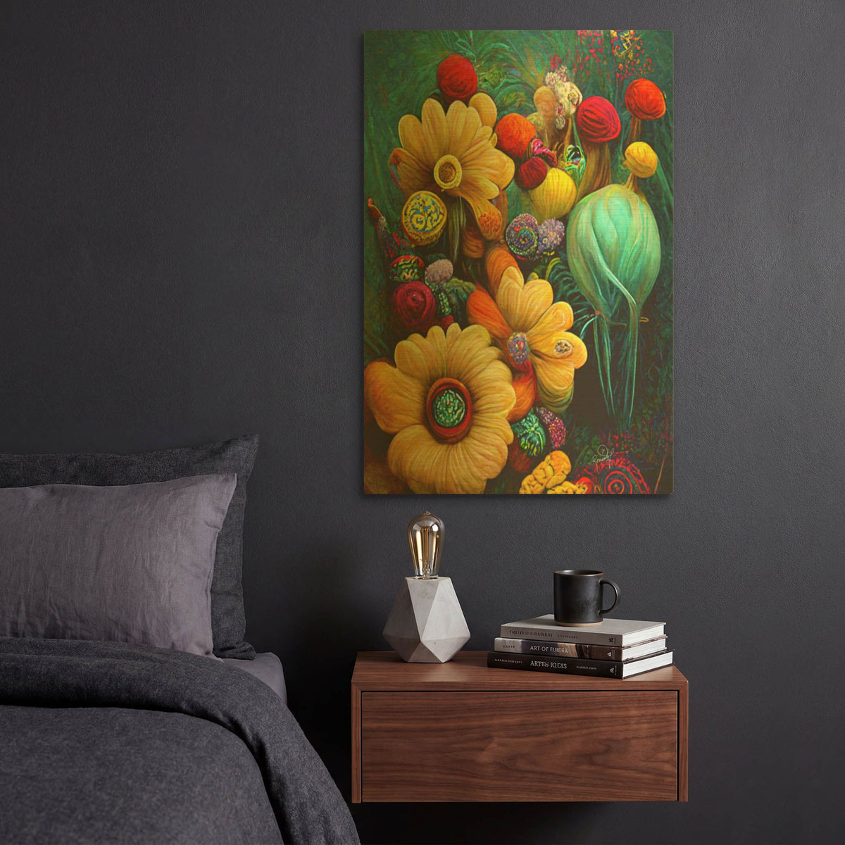 'The World I Close My Eyes To See 4' By Romantz Art Gold Metal Wall Art