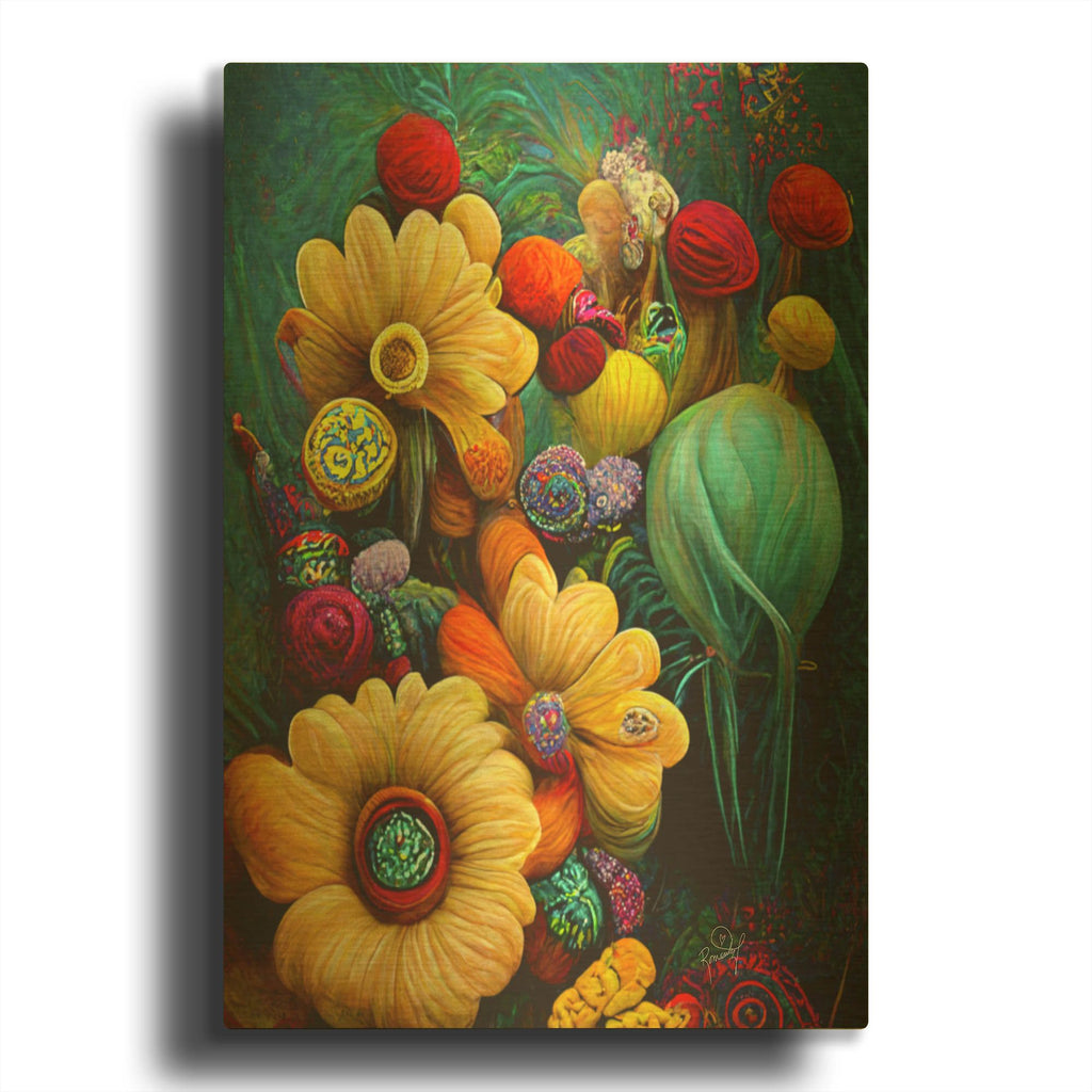 'The World I Close My Eyes To See 4' By Romantz Art Gold Metal Wall Art