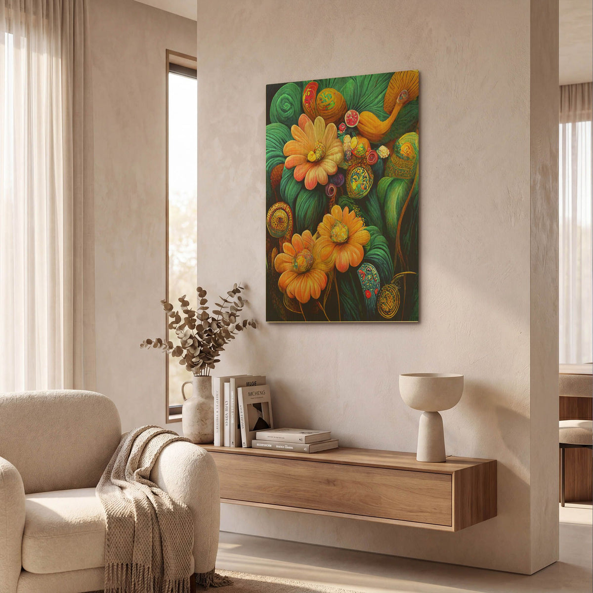 'The World I Close My Eyes To See 5' By Romantz Art Gold Metal Wall Art