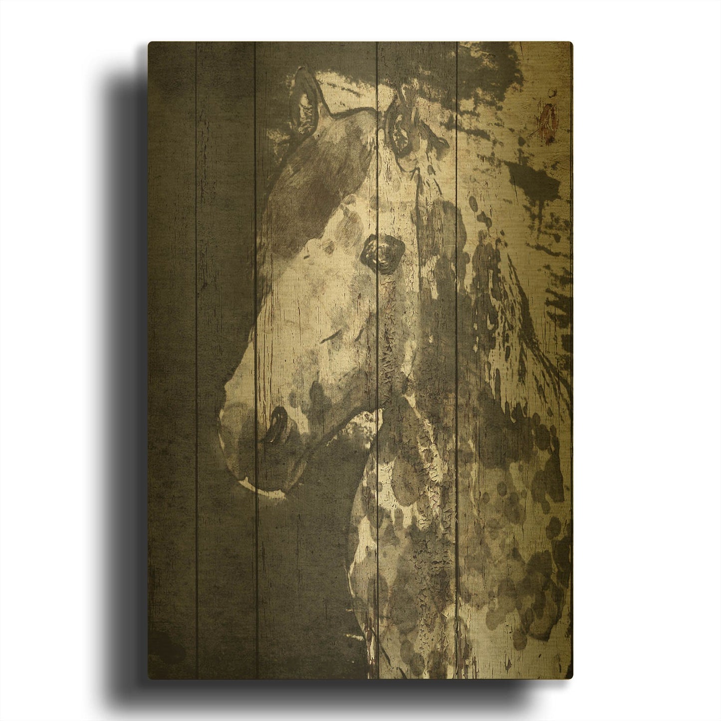 'SPIRIT EYE Horse' By Irena Orlov Gold Metal Wall Art