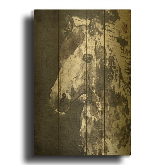 'SPIRIT EYE Horse' By Irena Orlov Gold Metal Wall Art