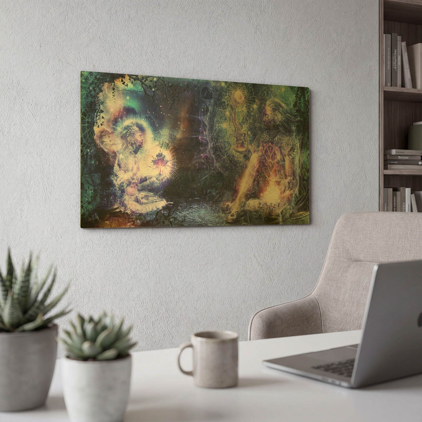 'Shoulders and Giants' By Cameron Gray Gold Metal Wall Art