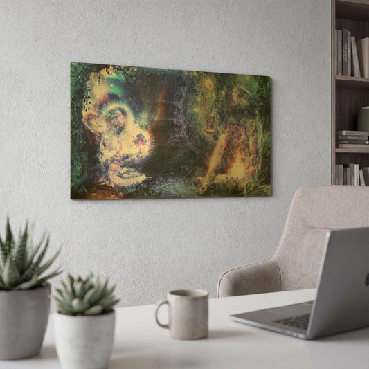 'Shoulders and Giants' By Cameron Gray Gold Metal Wall Art