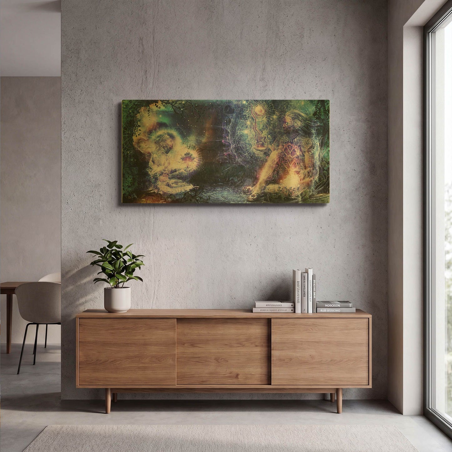 'Shoulders and Giants' By Cameron Gray Gold Metal Wall Art