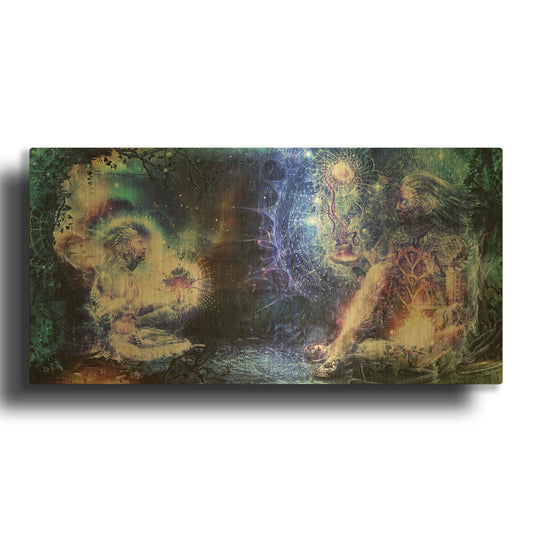 'Shoulders and Giants' By Cameron Gray Gold Metal Wall Art