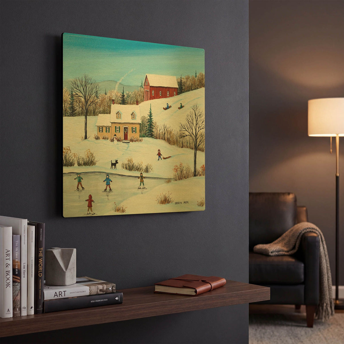 'Bright Day' By Sharon Mark Gold Metal Wall Art