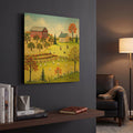 'Chore Time' By Sharon Mark Gold Metal Wall Art