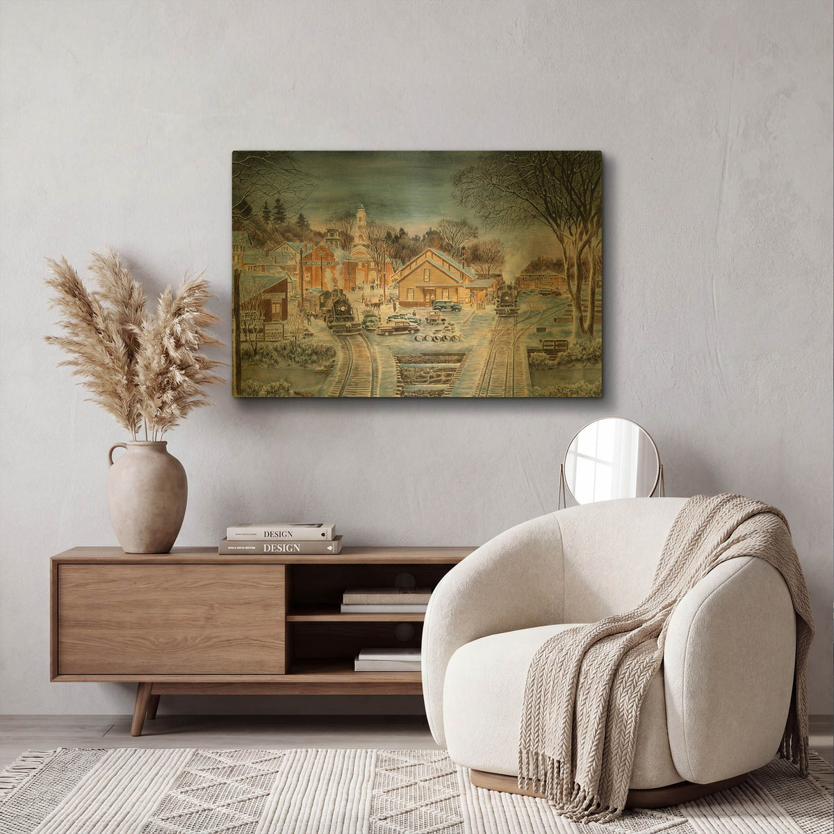 'The Homecoming' By Stanton Manolakas Gold Metal Wall Art