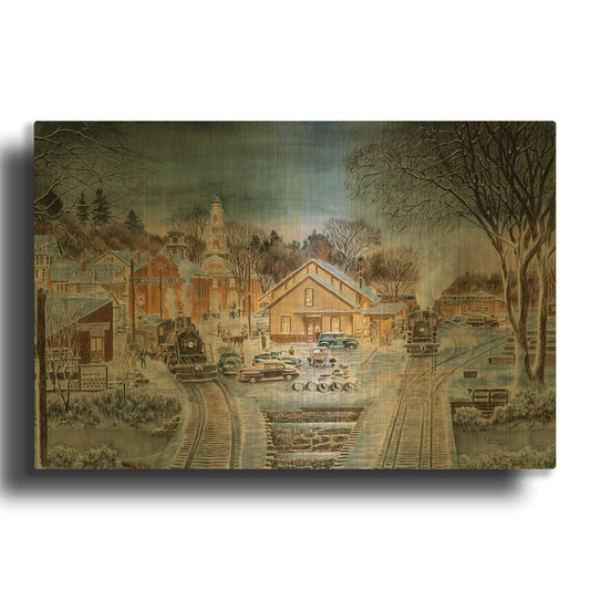 'The Homecoming' By Stanton Manolakas Gold Metal Wall Art