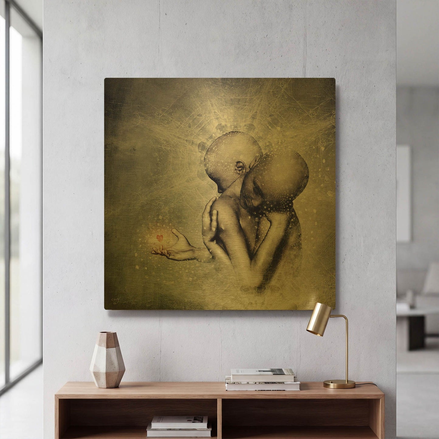 'Souvenirs We Never Lose' By Cameron Gray Gold Metal Wall Art