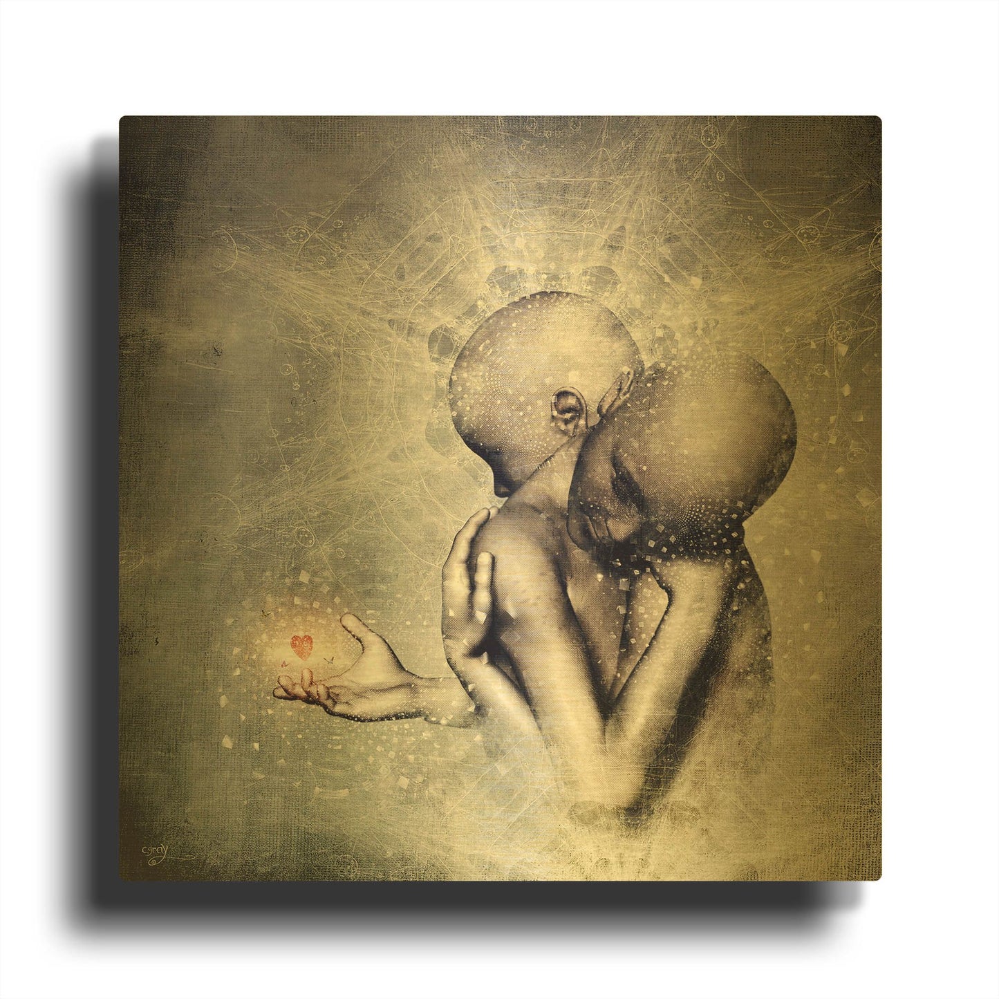 'Souvenirs We Never Lose' By Cameron Gray Gold Metal Wall Art