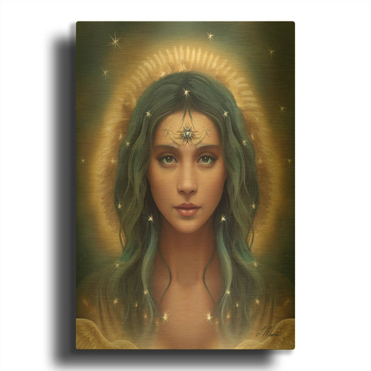 'Guardian of the Sun' By Tanya Mavric Gold Metal Wall Art