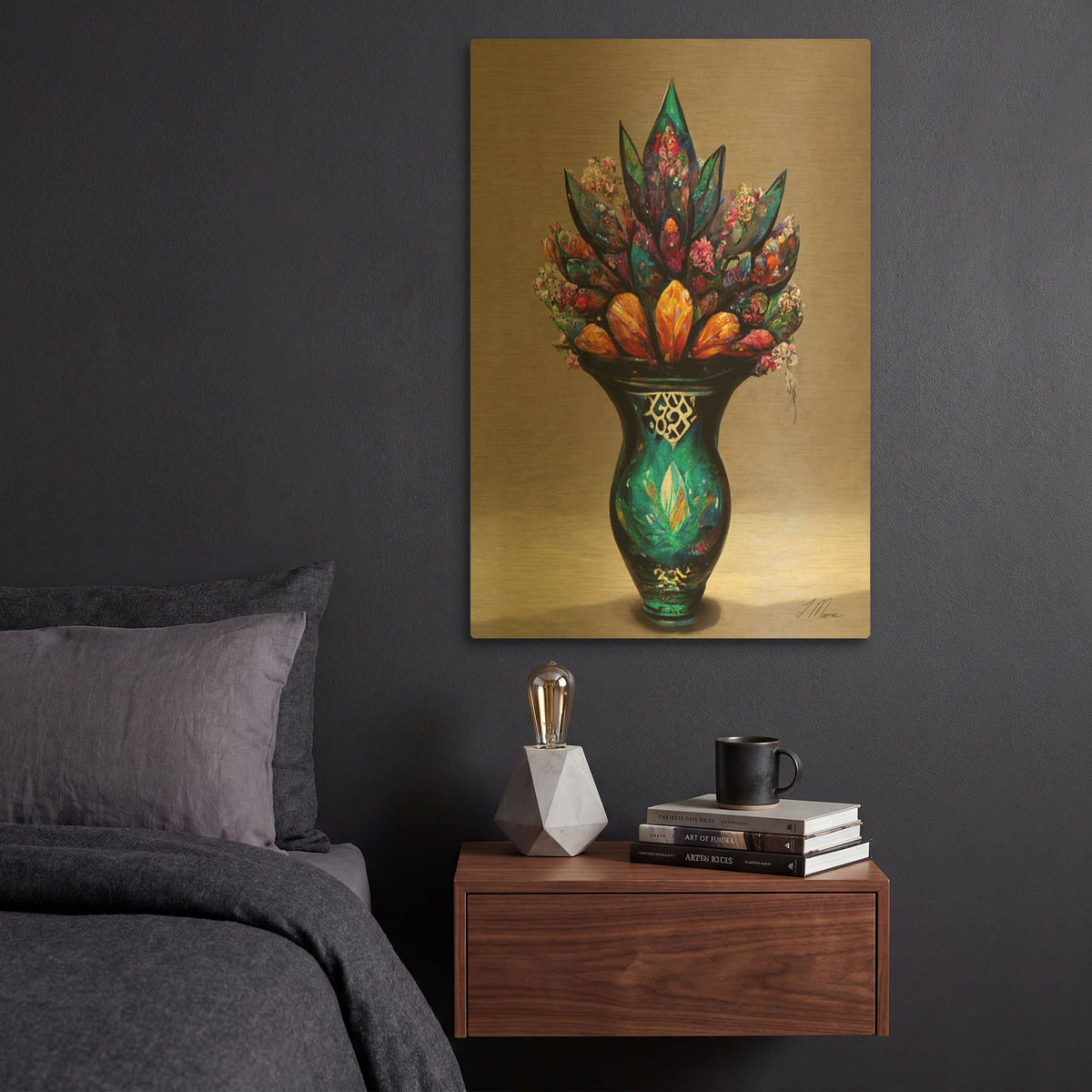 'Proud Display' By Tanya Mavric Gold Metal Wall Art