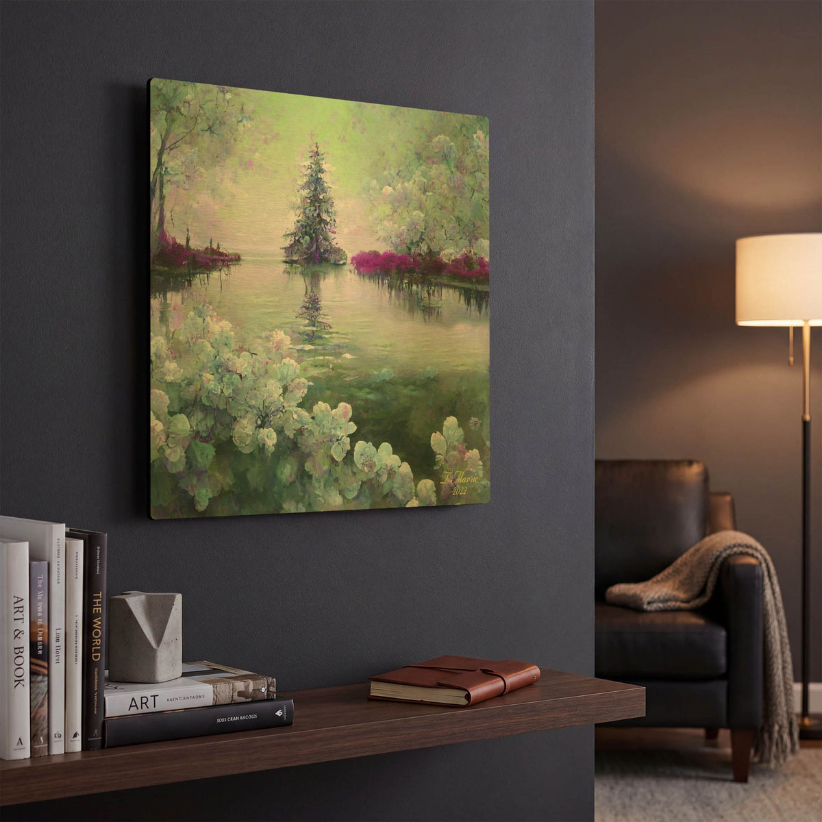 'Where the Trees Grow' By Tanya Mavric Gold Metal Wall Art