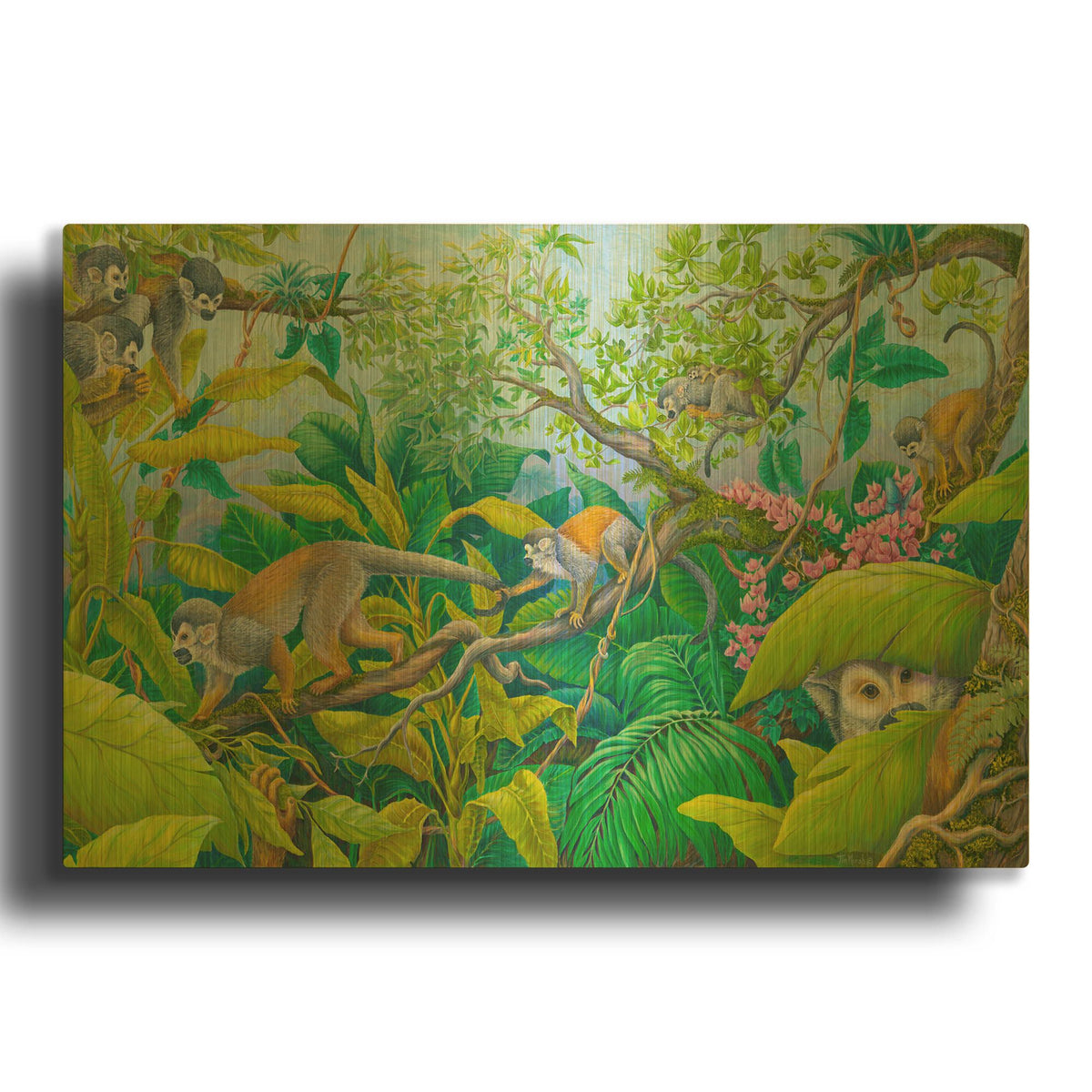 'High Society' By Tim Marsh Gold Metal Wall Art