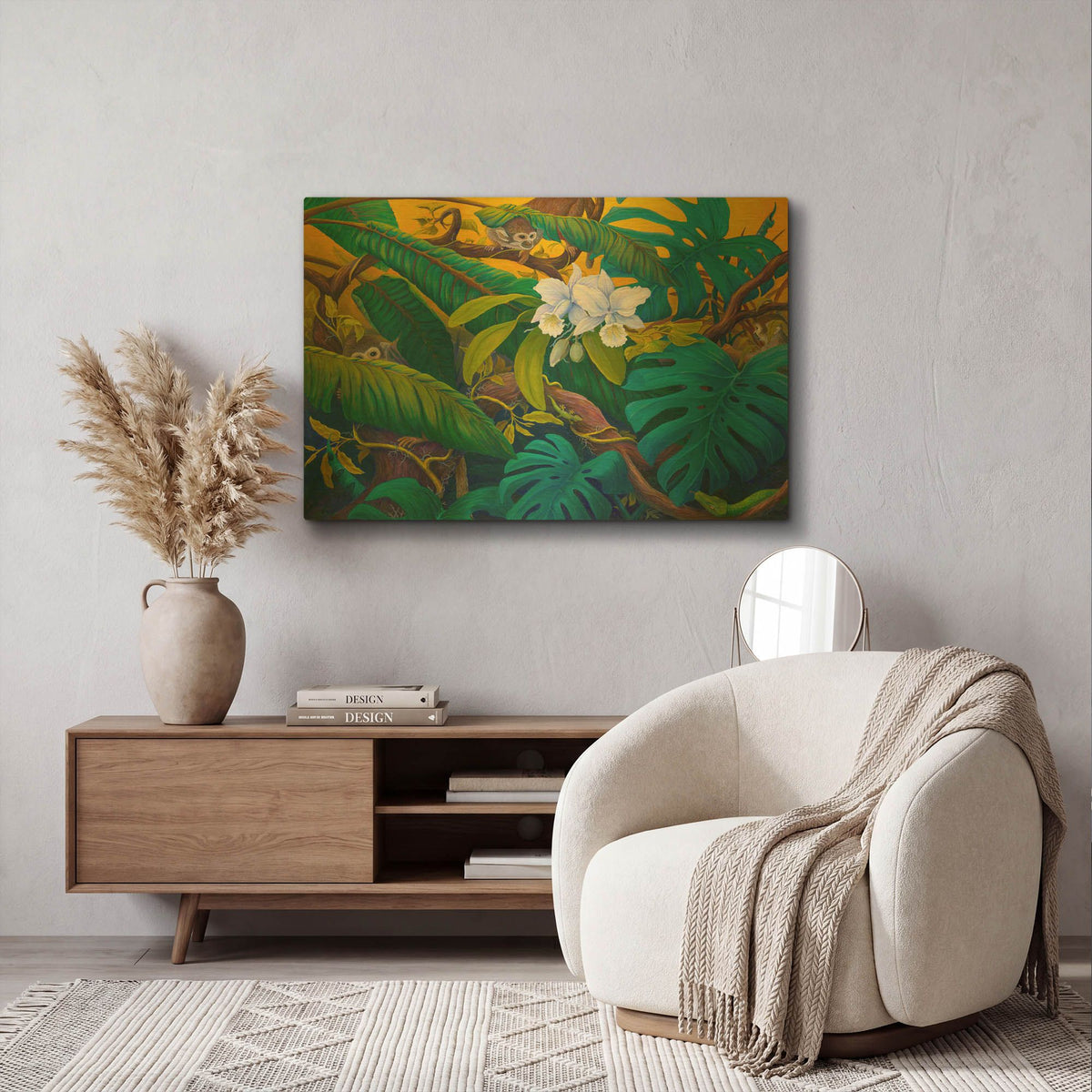 'Monkey Business' By Tim Marsh Gold Metal Wall Art