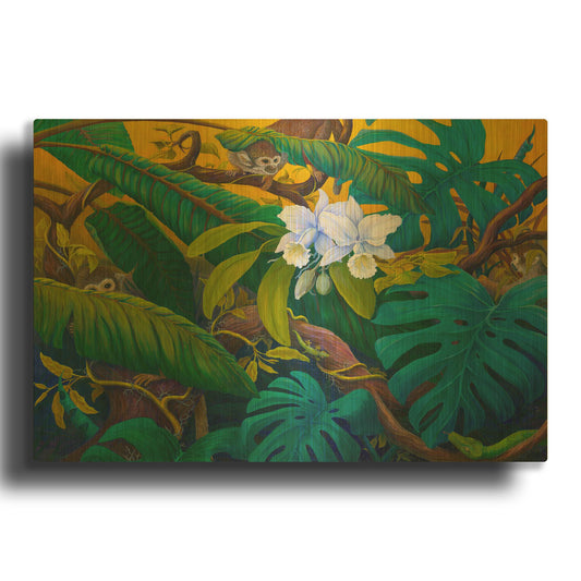 'Monkey Business' By Tim Marsh Gold Metal Wall Art