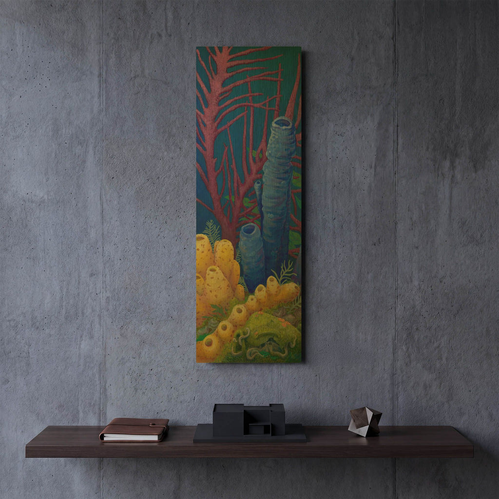 'Ancien Dwelling' By Tim Marsh Gold Metal Wall Art